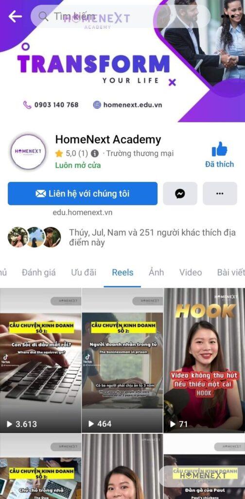 Facebook Reels HomeNext Academy