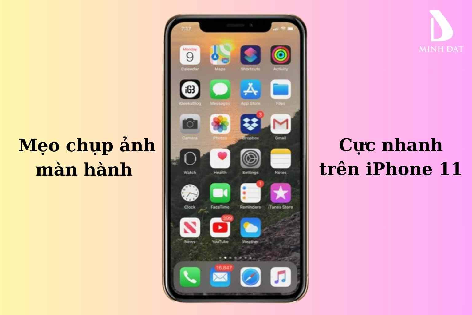 Mẹo chụp màn hình iPhone 11 đơn giản và nhanh chóng nhất