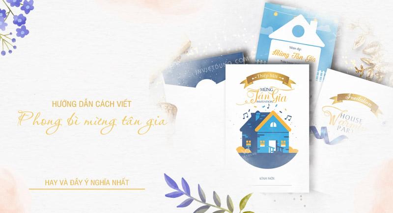 Cách viết phong bì mừng tân gia hay và ý nghĩa